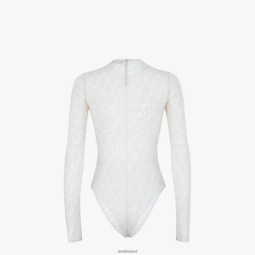 Fendi Women Lace Bodysuit R06TFR1128 Apparel White R06TFR1128 Iconic Chic Clothing Fendi Ireland Fendi t shirt is to complement your wardrobe and make a statement wherever you go